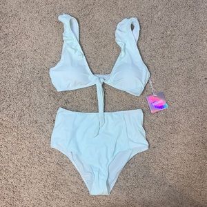 High waist swimsuit set